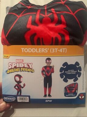Marvel Spidey Amazing Friends Toddler Costume - Red & Black size 3t /4T